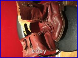 1944 Rare WW2 RAF Royal Air Force leather double buckle pilot boots Sz 8UK 9.5US