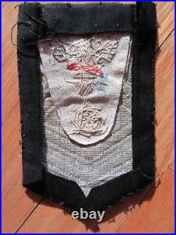8p/navy Bullion On Cloth Patch/eagle/ship's Wheel/wwii/stripes/82/rare