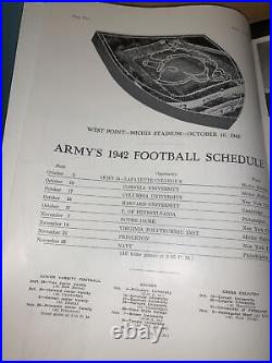 ARMY VS? Cornell -OFFICIAL FOOTBALL PROGRAM- October 10, 1942 Rare! WW2 Content