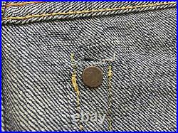 AUTH VINTAGE 1950 LEVIS XX BIG E RIVETS WWII Rare Jeans Denim Zipper Redline