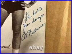 Al Williams Extremely Rare Autographed Photo Champion Wrestler 40s WWII Crash