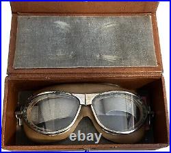 American Optical Model 1500 Wwii Aviation Goggle-in Original Packaging Rare Find