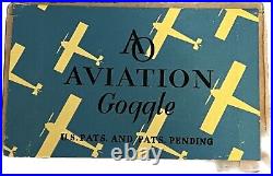 American Optical Model 1500 Wwii Aviation Goggle-in Original Packaging Rare Find