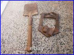 Antique Wwii Original German Military Field Trench Shovel Spade- Very Rare -? 2