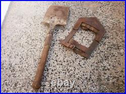 Antique Wwii Original German Military Field Trench Shovel Spade- Very Rare -? 2