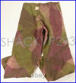 British Windproof Camouflage Brush Stroke Pants Trousers SAS WWII RARE 1944