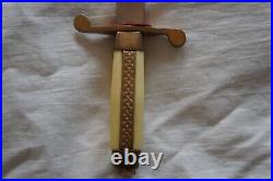 Bulgarian Post WWII Military Officer Parade Dagger & Scabbard with Hanger, Rare
