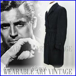 COAT CC41 TRENCH 40s VINTAGE JACKET 30s 50s WWII CLASSIC ICONIC FILM NOIR RARE