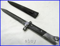 Czech VZ 24 Short German Mauser AG Rare Sawback Bayonet Scabbard Survival Knife