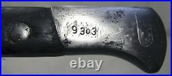 Czech VZ 24 Short German Mauser AG Rare Sawback Bayonet Scabbard Survival Knife
