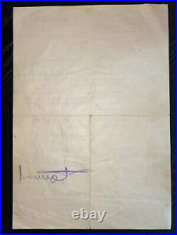 Erwin Rommel signed Typed Letter JSA LOA WWII General Rare Auto d. 1944 Z469