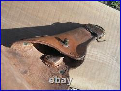 FINK WWII US Army M1916 Leather Holster Colt. 45 M1911A1 Rare FINK WW2 VG