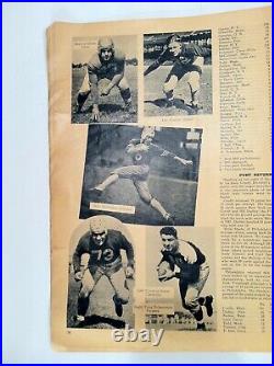 Fall 1943 Pro Football Illustrated Loaded With Pictures Packers Bears RARE WW2 Era