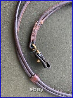 German Luger P08 Lanyard Strap WWI WWII, Leather, original, 33, used Rare