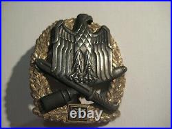 German WW II general assault badge 75 rare original badge Wehrmacht medal