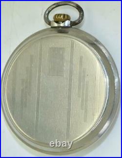 Historic WWII military Omega stainless steel pilot's pocket watch c1938. RARE