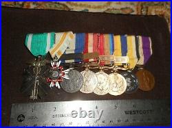 Japanese WW1-WW2 IJA medal grouping bar. RARE