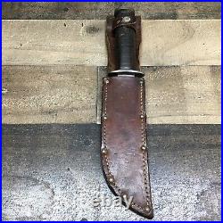 KINFOLKS 6 Inch WWII WW2 Fighting Knife WithOriginal Sheath Very RareMade In USA