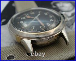 Men's Rare Historic WWII Navy Pilot's Hamilton 2987 Wristwatch withStrap -SERVICED