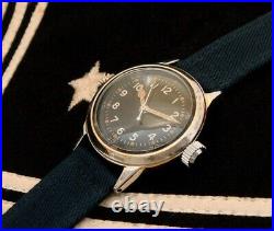 Men's Rare Historic WWII Navy Pilot's Hamilton 2987 Wristwatch withStrap -SERVICED