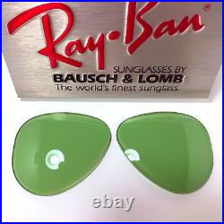 NOS B&L RAY BAN USA RB2 AVIATOR 58mm BAUSCH & LOMB GENERAL VTG WWII 70s RARE
