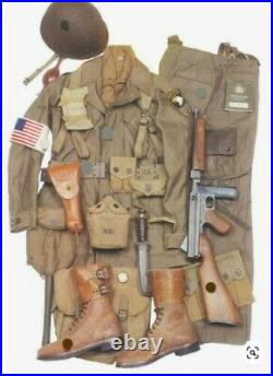 ORIGINAL WW2 US Airborne Paratrooper Invasion Flag Armband 101st CL RARE