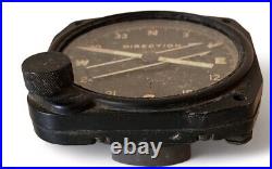 ORIGINAL WWII 1944 US Air Force Aircraft Gauge Indicator Magnetic Compass RARE