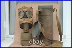 Old Original Rare Made German/French Relic Gas Mask WWI WWII Army