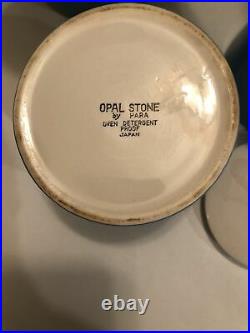 Opal Stone by Hara Teapot Set WWII Japan Original Rare 1940s Mid Century MCM