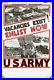 Original 1942 WWII Army recruiting poster Vacancies Exist Enlist Now, rare one