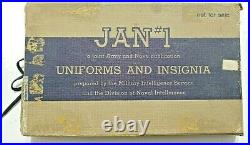 Original RARE! 1943 WW2 JAN #1 UNIFORMS and INSIGNIA RECOGNITION GUIDE withColor
