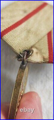 Original RARE USSR Medal For the defense of Stalingrad + Certificate WWII WW2