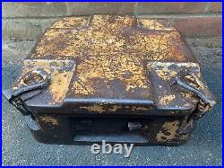 Original RARE WW2 German Army Teller Mine Metal Transit Transport Empty Box