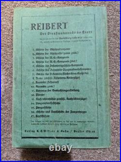 Original Rare Wehrmacht Training Book Reibert 1939 German Military WWII WW2