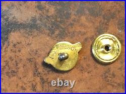 Original Rare Wwii Amico 14k Gold Ruptured Duck Discharge Pin Name Engraved