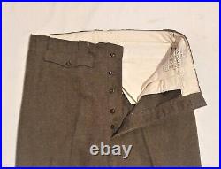 Original WW2 British Army Battledress Serge Trousers Size 18 Large RARE