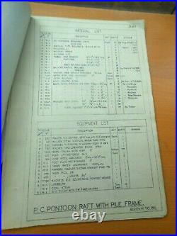 Original WWII Documents Rare Bailey Bridge Plans & Building Instructions