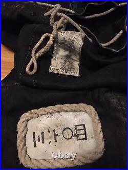 Original WWII Japanese Navy Sailors Sea Duffle Bag, Tagged, Named Very Rare