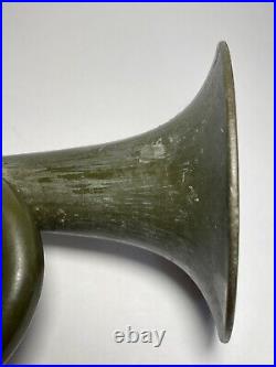 Original WWII Plastic Bugle with Original Mouth Piece Bugle Stamped rare