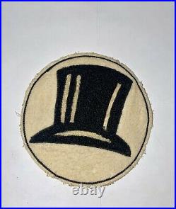 Original WWII US Navy Rare Squadron Patch VB-4 VB-41 Tophatters