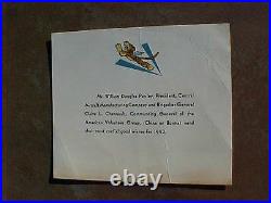 Original Wwii Rare Avg Flying Tigers New Years 1941 Card From Camco / Chennault