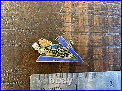 Original Wwii Rare Indian Theater Made Avg Flying Tigers Pin Badge