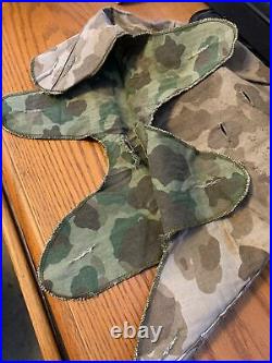 Original ww2 wwll usmc marine camouflage helmet cover RARE