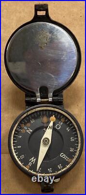 R Fuess Berlin-steglitz Wwii German Compass (rare/ Original)