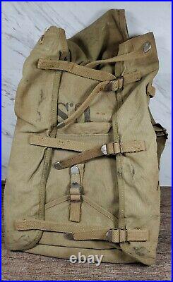 RARE? 1943 WWII M1928 US HAVERSACK BACKPACK Set? Atlantic Products Corp