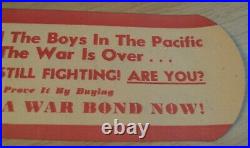 RARE 1945 WWII Original'7th WAR Bond LOAN' Novelty TORPEDO/Bomb FLYER/Handout