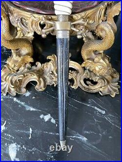 RARE Antique WW2 Masonic German Skull Dagger with Original Scabbard