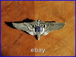RARE Authentic WWII U. S. Army Flight Nurse Wing Vanguard 2 PB Sterling