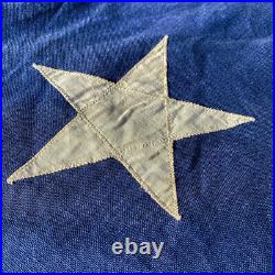 RARE Ensign US Navy WWII 9 Ft. Extremely Large 48 Star Ship Flag Theater Repairs
