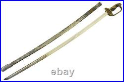 RARE KIKU MON WWII Japanese Sword PARADE SABER World War 2 Shin Gunto Blade